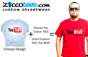 50% off on customized t-shirts at Zicco Tees