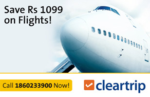 Rs. 99 to avail a gift voucher of Rs. 1099(domestic flight booking + 1 coffee mug) at Cleartrip