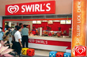 Rs. 10 for Buy 1 Get 1 offer on swirls at Kwality Walls Swirl's