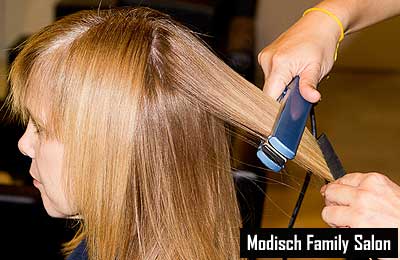 Rs. 2999 for hair straightening service worth Rs. 8000 at Modisch Family Salon