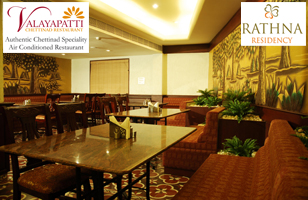 Rs. 299 for food and ice cream worth Rs. 496 at Valayapatti Chettinad Restaurant