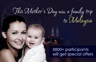 This Mother's Day get a chance to go on a family  trip to Malaysia sponsored by Hushbabies