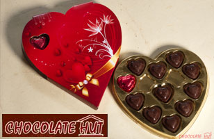 Rs. 120 for Valentine?s Day special heart-shaped chocolate pack worth Rs. 200 at Chocolate Hut