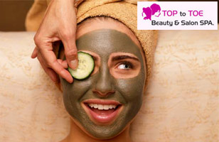 Rs. 399 for facial, bleach and aroma deluxe pedicure worth Rs. 2800 at Top to Toe