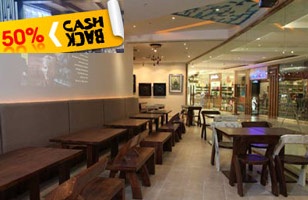  Rs. 229 for unlimited lunch buffet & 1- lemon ice tea worth Rs. 435 