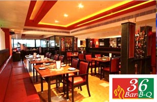 Rs. 341 for regular lunch and dinner buffet with 2 IMFL or 2 beers worth Rs. 693
