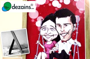 Rs. 799 for caricature magnet, photo-frame, digital copy and more worth Rs. 1547