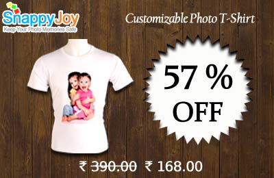 Rs 50 to avail flat 57% off on photo printed T-shirt delivered at your doorstep