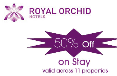 Rs 199 to get flat 50% off on your stay at all properties of Royal Orchid Hotels