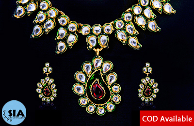 SIA - Green Kundan Set 