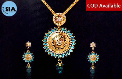 SIA - Blue Rasrawa Pendant Set 