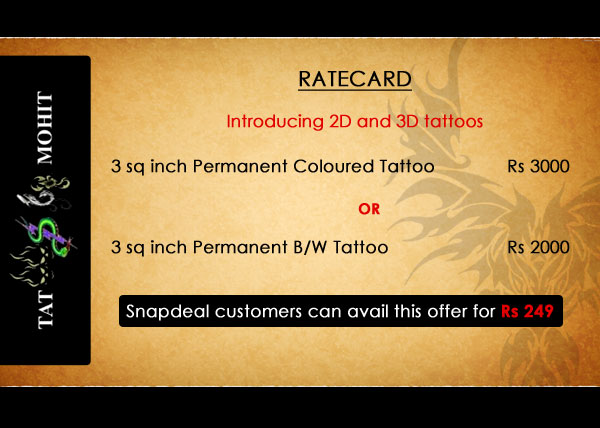 Tattoos by Mohit Tattoo Deals South Extension Part II New Delhi 