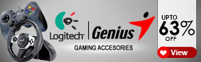 Upto 63% off on Gaming Accessories from Logitech & Genius