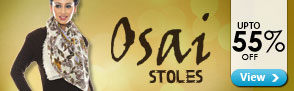 Upto 55% Elegant Stoles from Osai