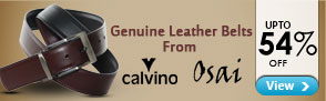 Genuine Leather Belts from Calvino & Osai - Upto 54% off