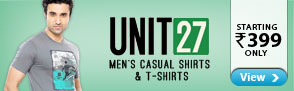 Unit 27 Men?s Casual Shirts & T-shirts starting Rs.399 only