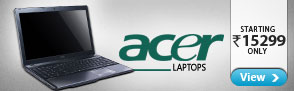 Acer Laptops starting Rs.15299 only