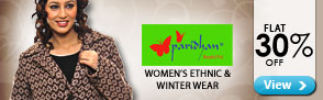 Flat 30% off on Paridhan winter wear & Ethinic wear for women.