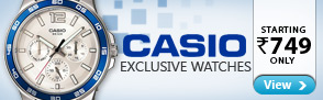 Casio Watches starting at Rs.749