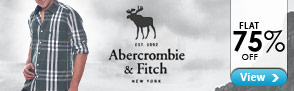 Flat 75% off Abercrombie and Fitch Shirts