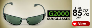 Flat 85% off on G2000 Sunglasses