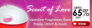 Upto 65% off on Valentine Fragrances from Prada, DKNY & More