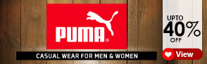 Upto 40% off on Puma Casual wear for Men & Women