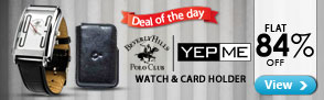 Deal of the day ? BHPC Watch & Yepmee Card Holder combo - Flat 84% off