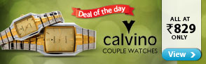 Deal of the day ? Calvino Couple Watch ? At Rs.829