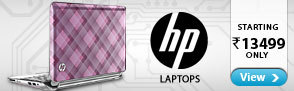 HP Laptops - Starting Rs. 13499