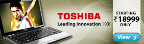 Toshiba Laptops ? Starting Rs. 18999