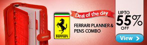Deal of the day ? Upto 55% off Ferrari Stationary