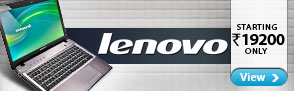 Lenovo Laptops ? starting Rs. 19200