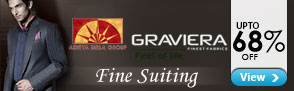 Upto 68% off Graviera Suiting from Aditya Brila Group