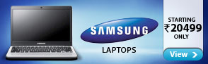 Samsung Laptops starting Rs. 20499 only