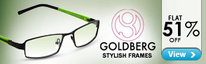 Flat 51% off Goldberg Stylish Spectacle Frames