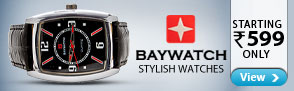 Baywatch stylish watches starting Rs 599 only.