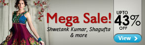 Mega Kurti sale upto 43% off , Shwetank Kumar, Shagufta & many more.