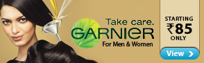 Garnier skincare products starting Rs.85 only.