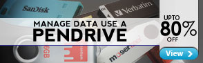 Pen Drives of several brands upto 80% off.