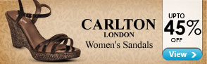Upto 45% off on Carlton London Footwear.