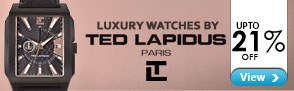 Upto 21% off Luxury Watches by Ted Lapidus