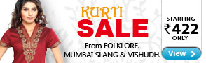 Kurti Sale from Folklore, Mumbai Slang & Vishudh starting Rs.422 only