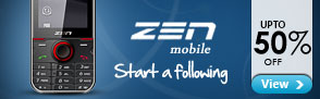 Upto 50% off Zen Mobiles