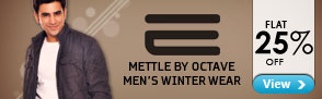 Flat 25% off on Mettle by Octave Men?s Winter Wear