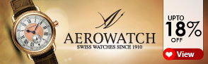 Upto 18% off on Aerowatch ? Swiss Watches since 1910