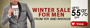 Upto 55% off on Winter wear for Men by YOY & Invogue