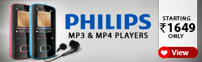 Philips MP3 & MP4 players starting Rs.1649