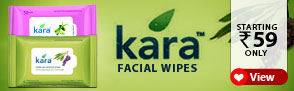 Kara Facial Wipes starting Rs.59