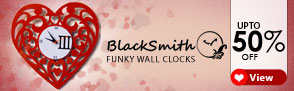 Upto 50% off Funky Wall Clocks